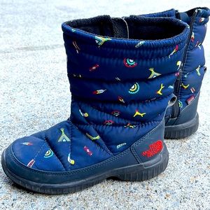 North face cute kids snow boots